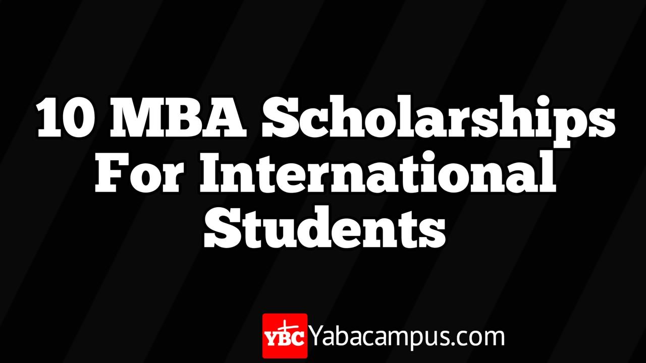 Scholarships mba