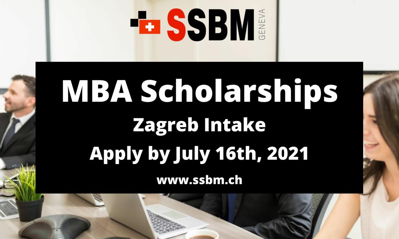 12 MBA Scholarships Awarded for Zagreb MBA Intake - Swiss School of ... 12 MBA Scholarships Awarded for Zagreb MBA Intake - Swiss School of ...